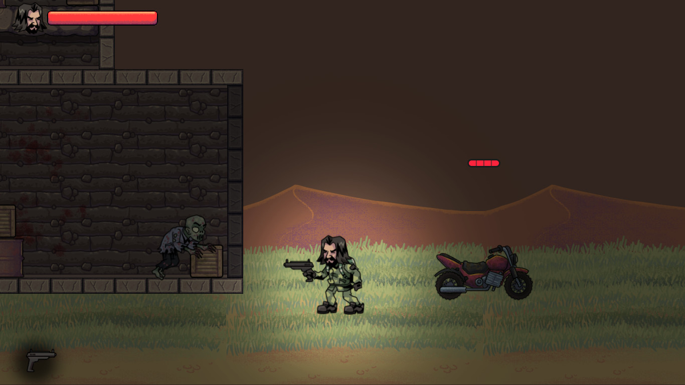 Zombies Desert and Guns screenshot 1