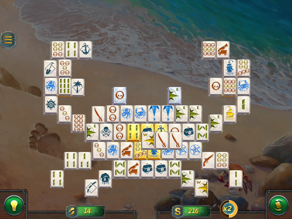 Mahjong Gold 2. Pirates Island screenshot 4