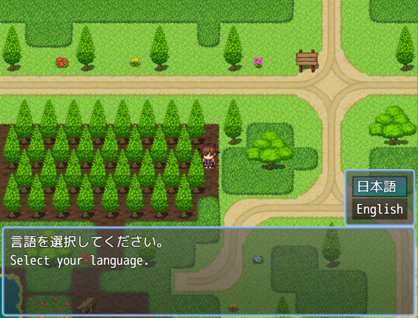 Steam：RPGツクールMZ - カーブ道と草原のタイルセット