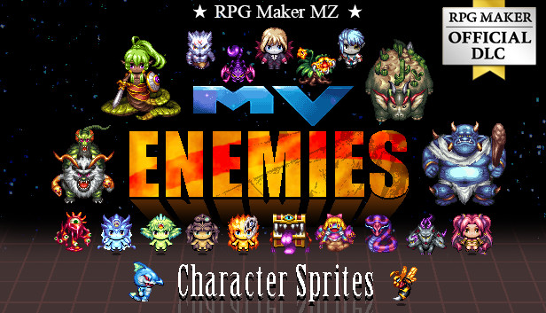 Steam：RPGツクールMZ - MVエネミーキャラチップセット