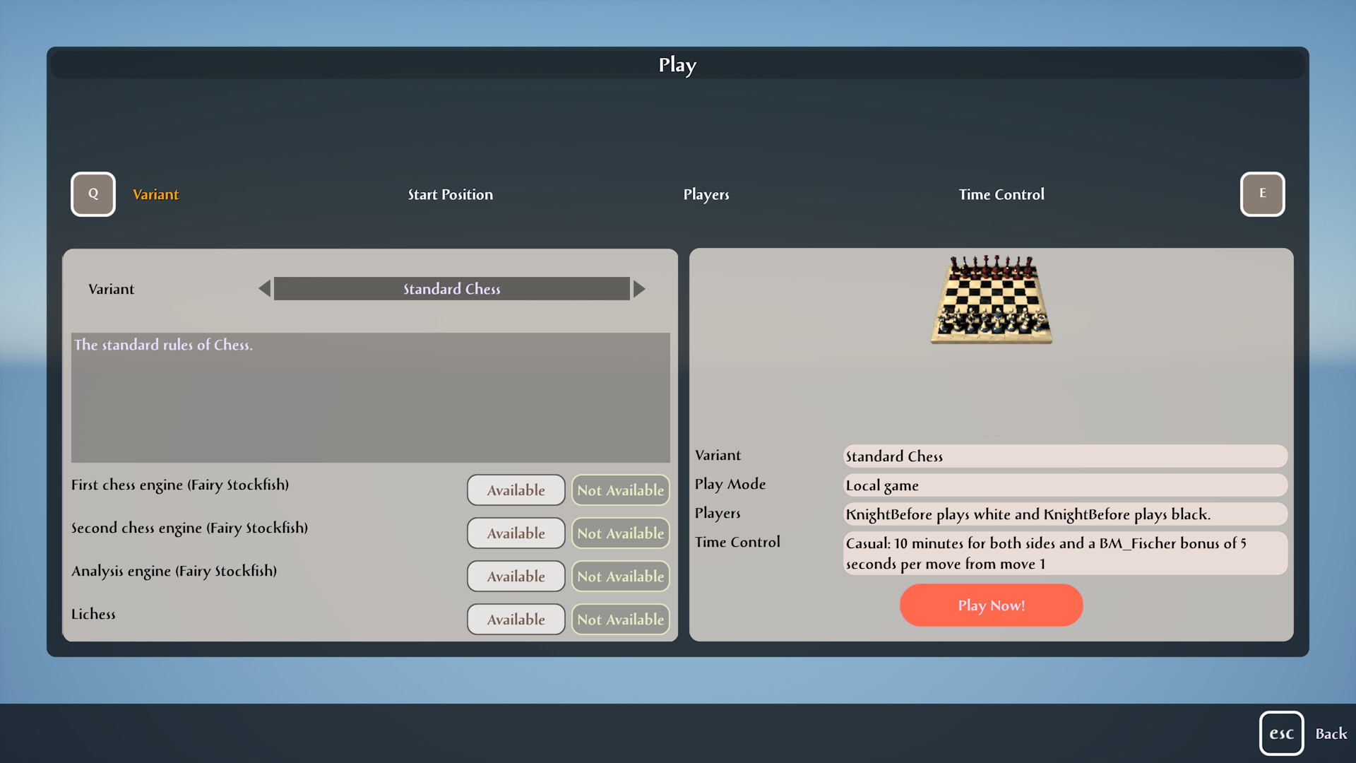 Caïssa Board screenshot 2