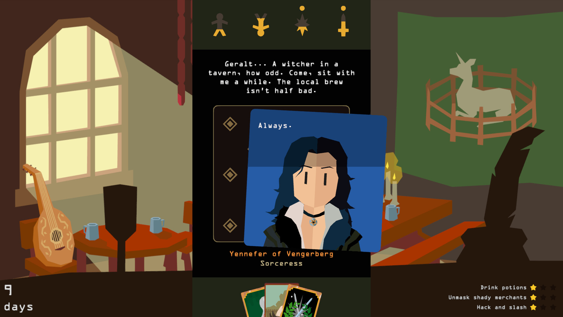 Reigns: The Witcher screenshot 1