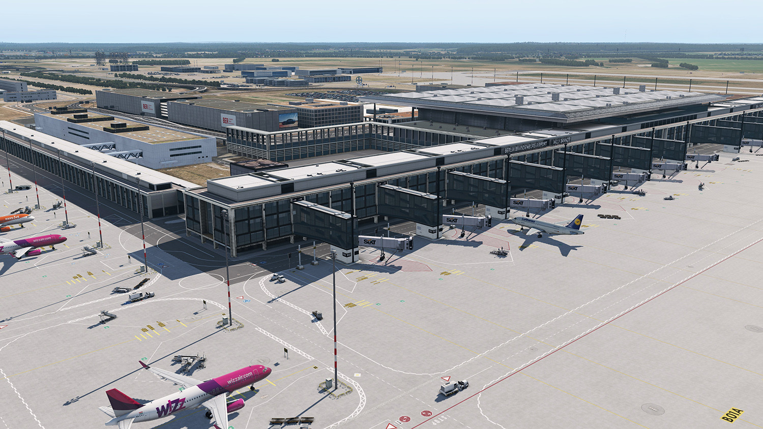 X-Plane 11 - Add-on: Aerosoft - Airport Berlin Brandenburg V2 screenshot 2