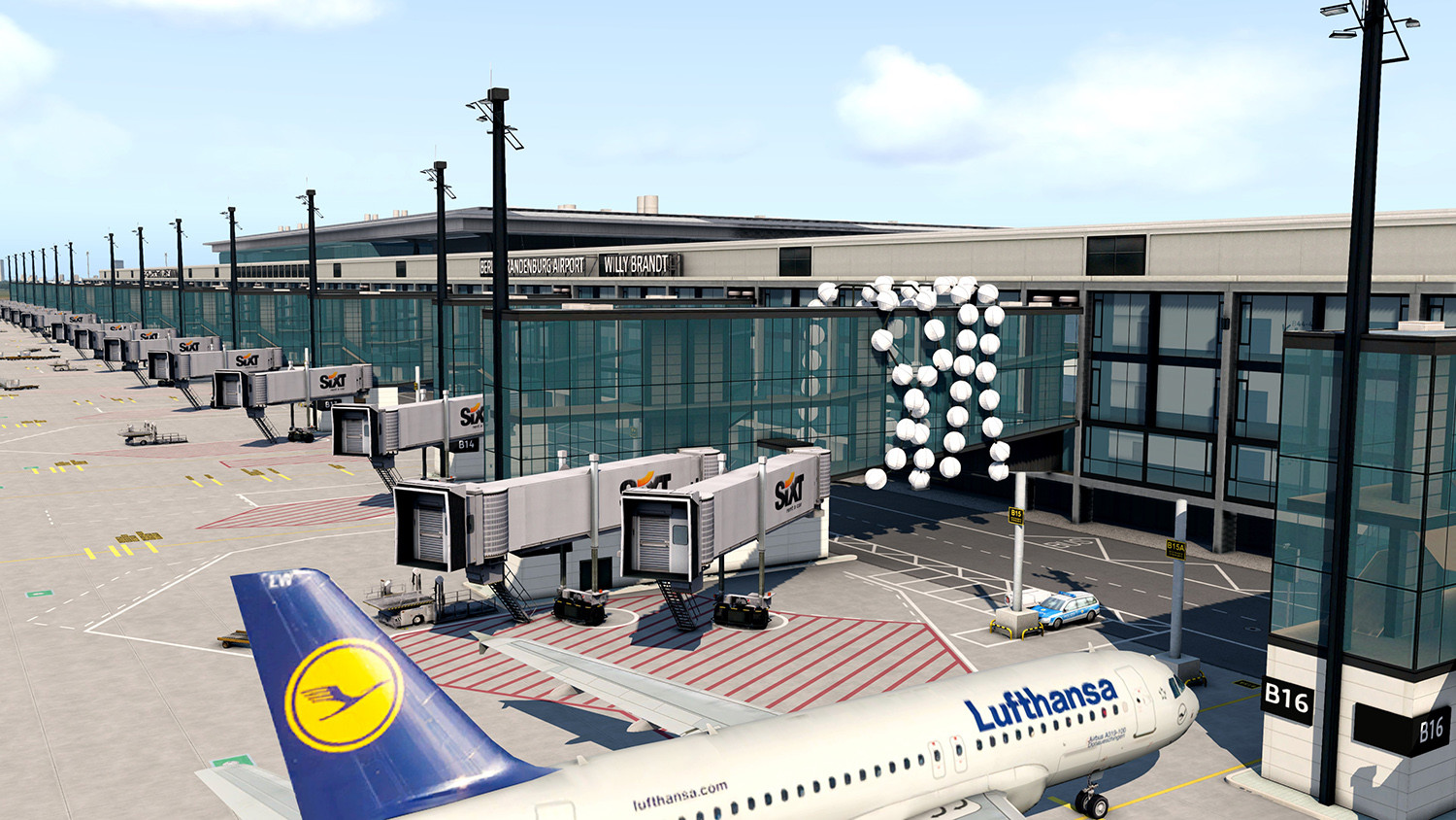 X-Plane 11 - Add-on: Aerosoft - Airport Berlin Brandenburg V2 screenshot 1