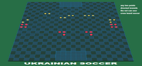Ukrainian Soccer  ( any two points directed towards the net can score )