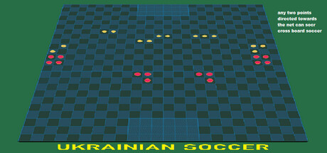 Ukrainian Soccer  ( any two points directed towards the net can score )