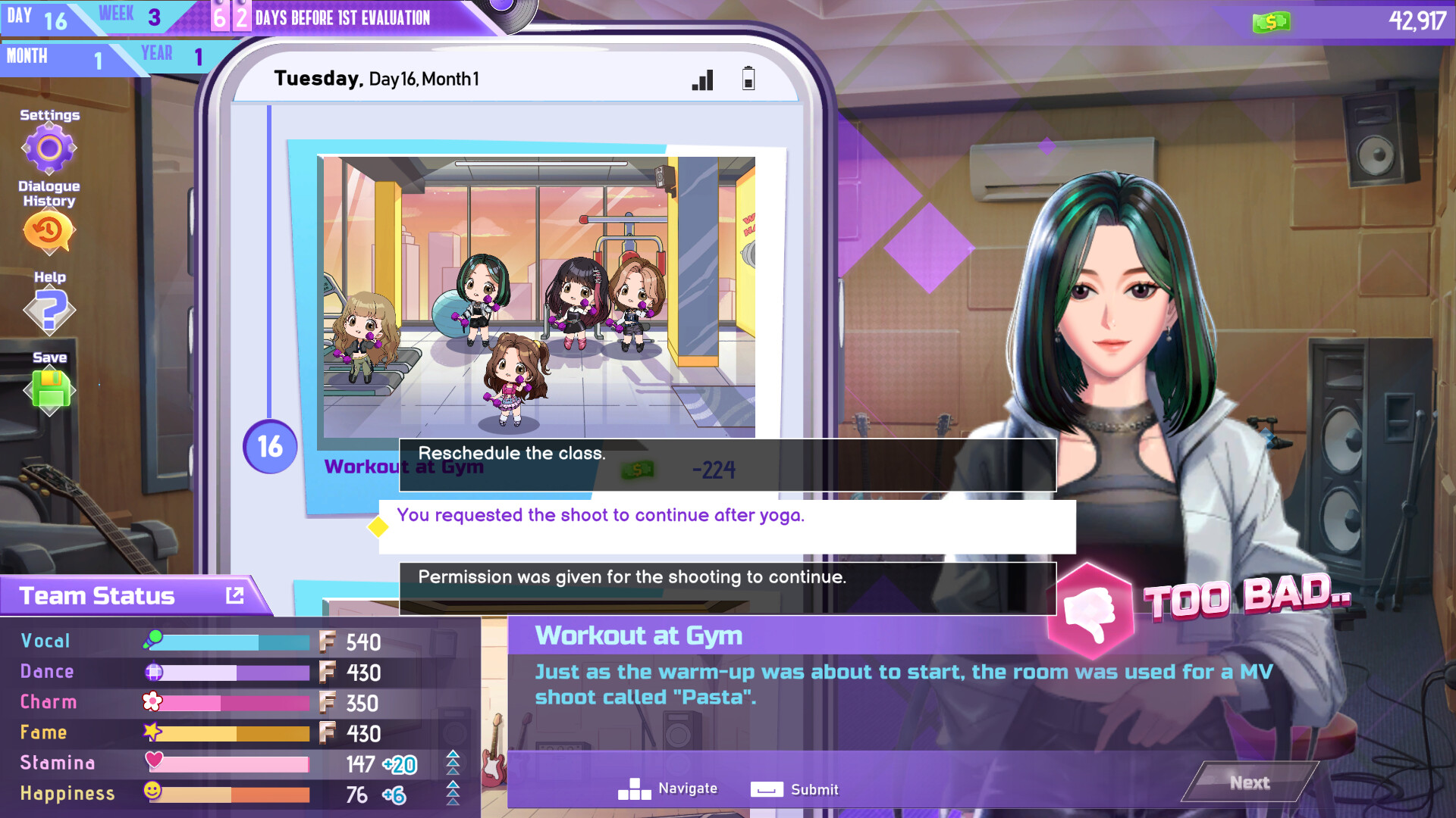 K-pop Idol Stories Road to Debut gameplay screenshot 3