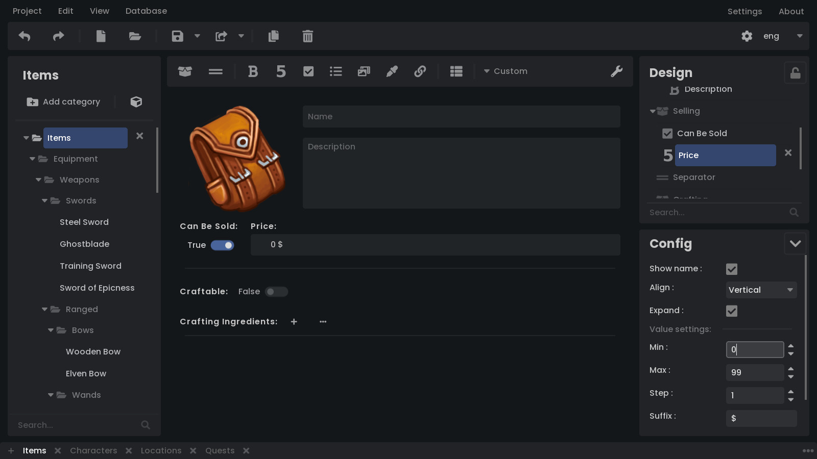GridlessDB screenshot 1