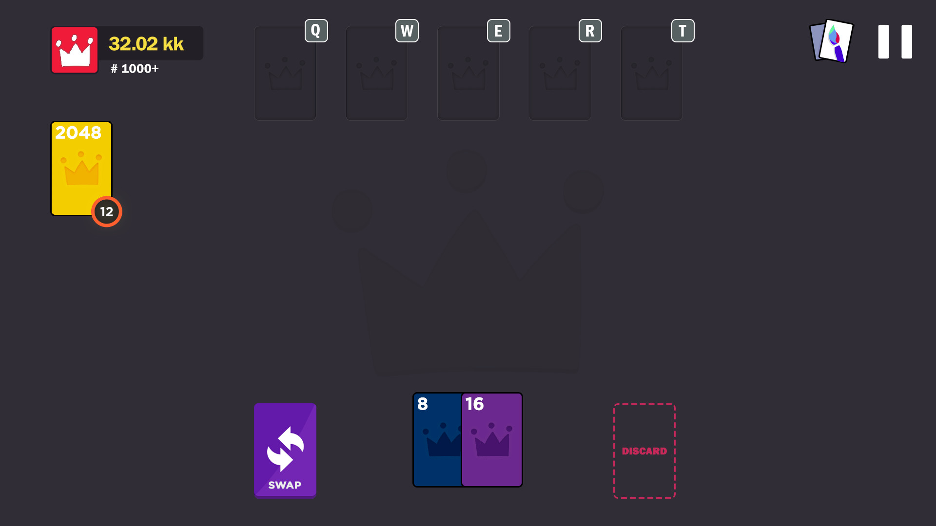2048 Royal Cards screenshot 2