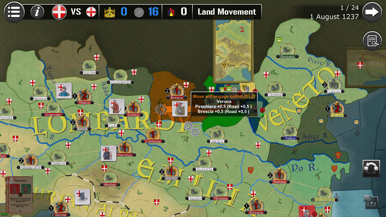 Wars Across The World: Cortenuova 1237 screenshot 7
