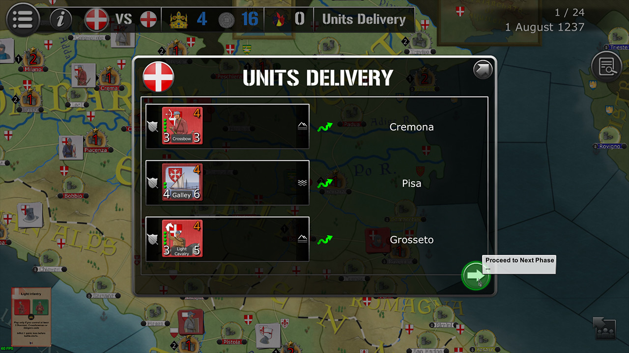 Wars Across The World: Cortenuova 1237 screenshot 1