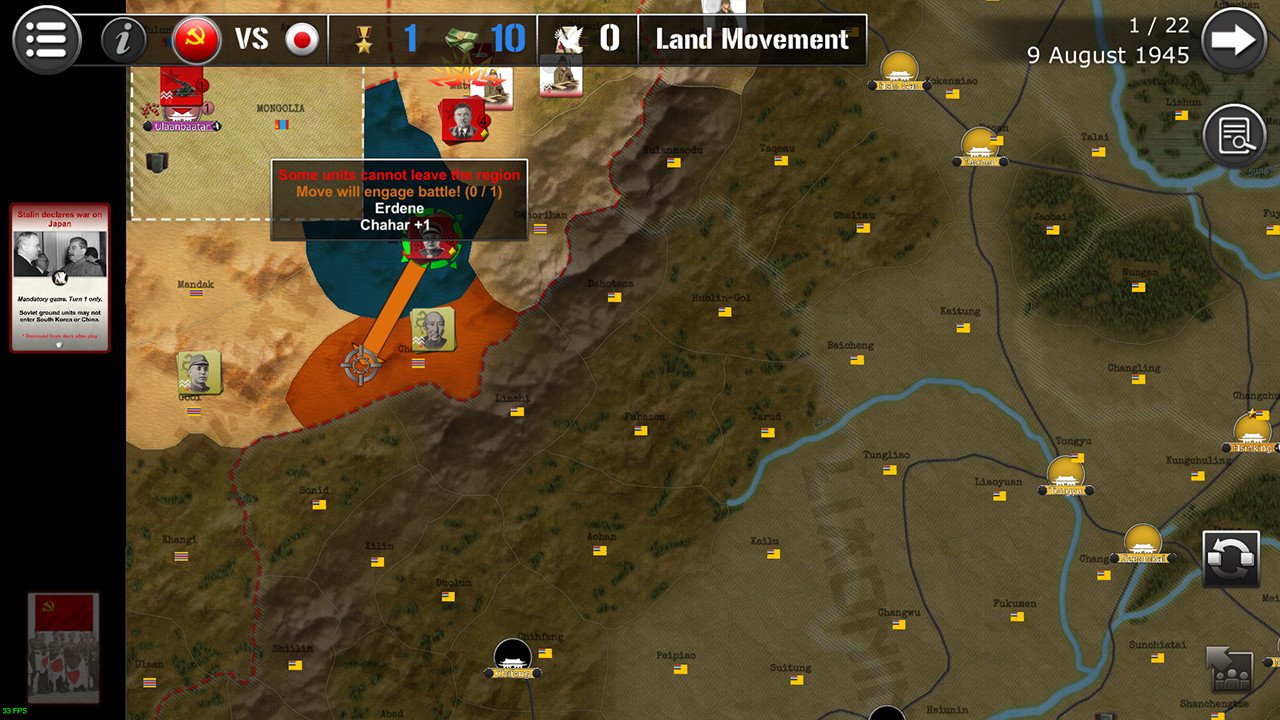 Wars Across The World: Manchuria 1945 screenshot 3