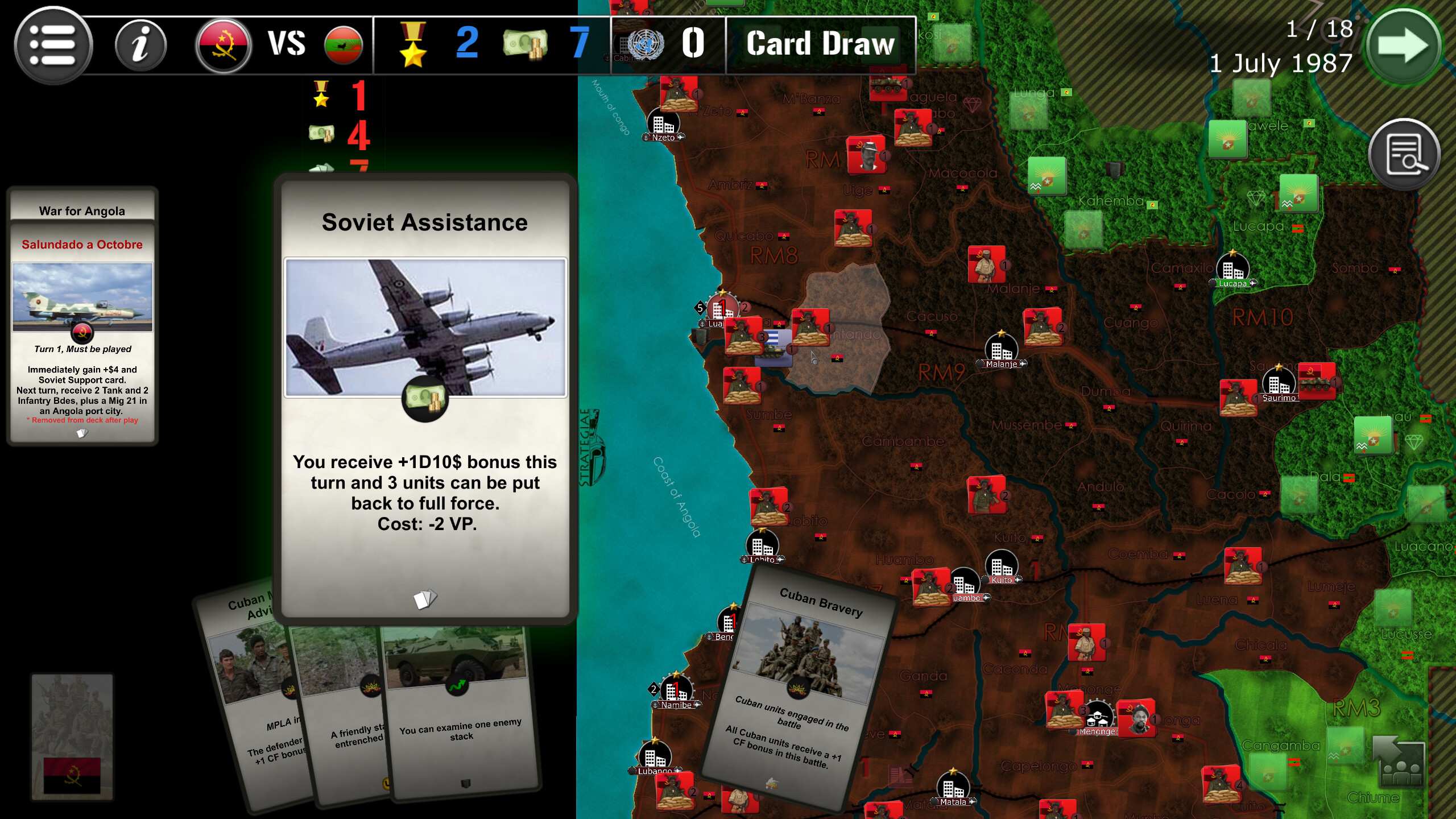 Wars Across The World: Angola 1988 screenshot 4