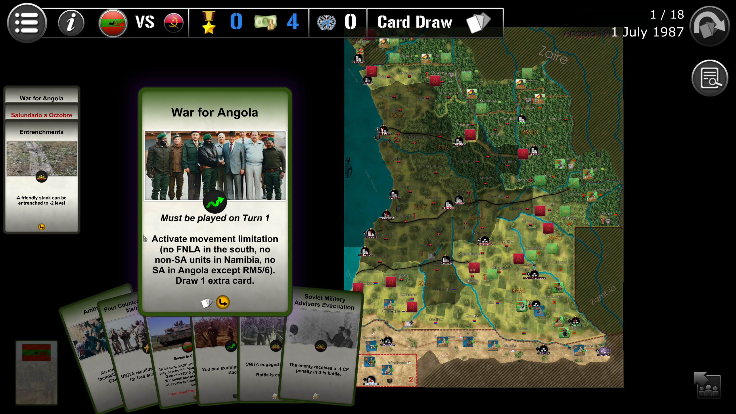 Wars Across The World: Angola 1988 screenshot 1
