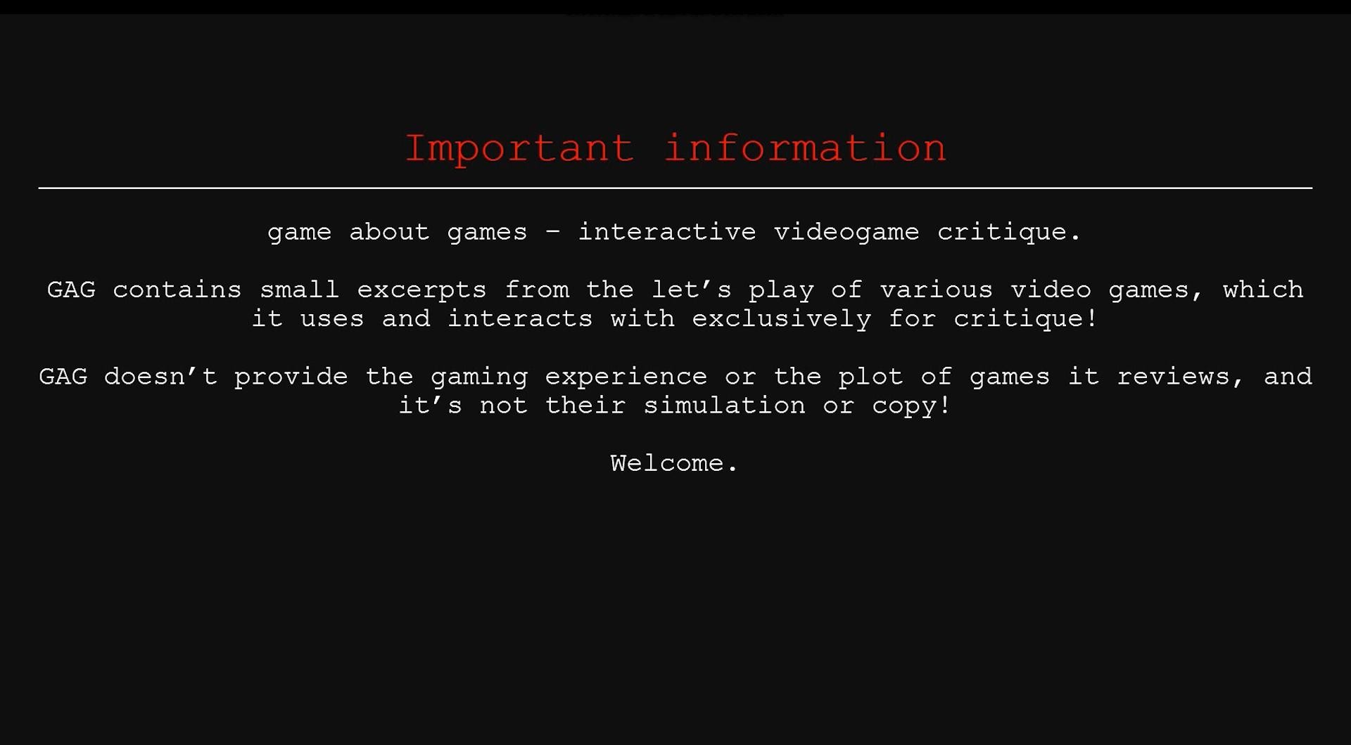 game about games screenshot 1