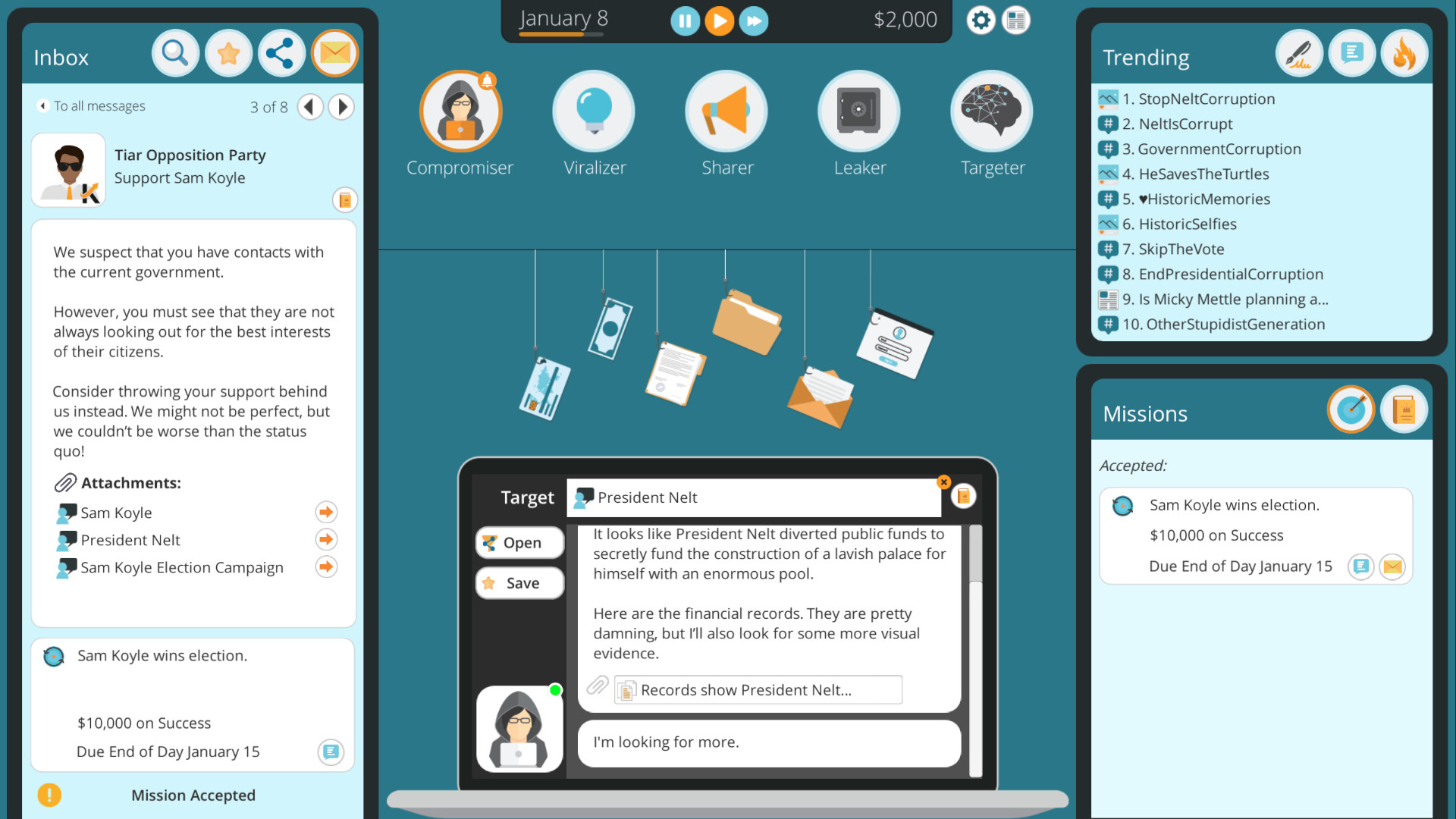 Influence, Inc. screenshot 3