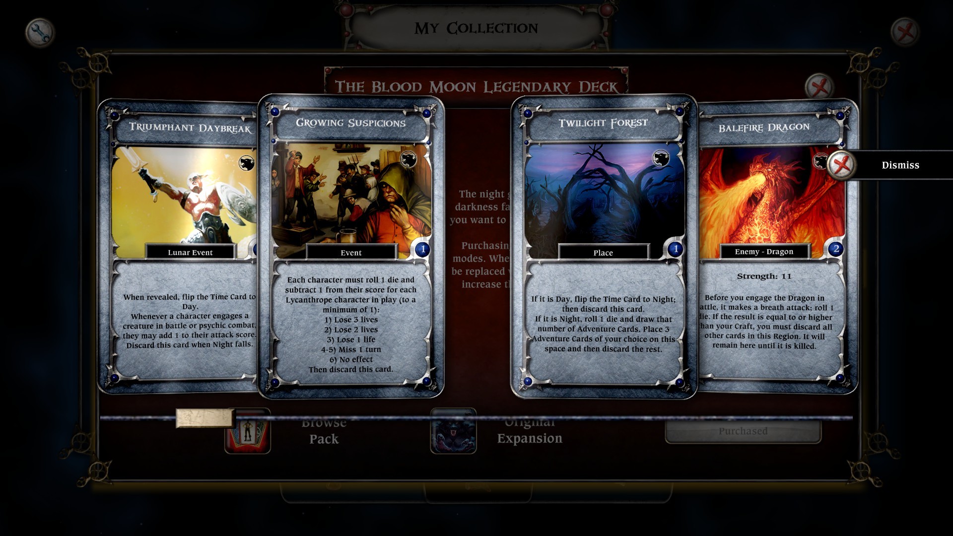 Talisman - Legendary Deck - The Blood Moon screenshot 2