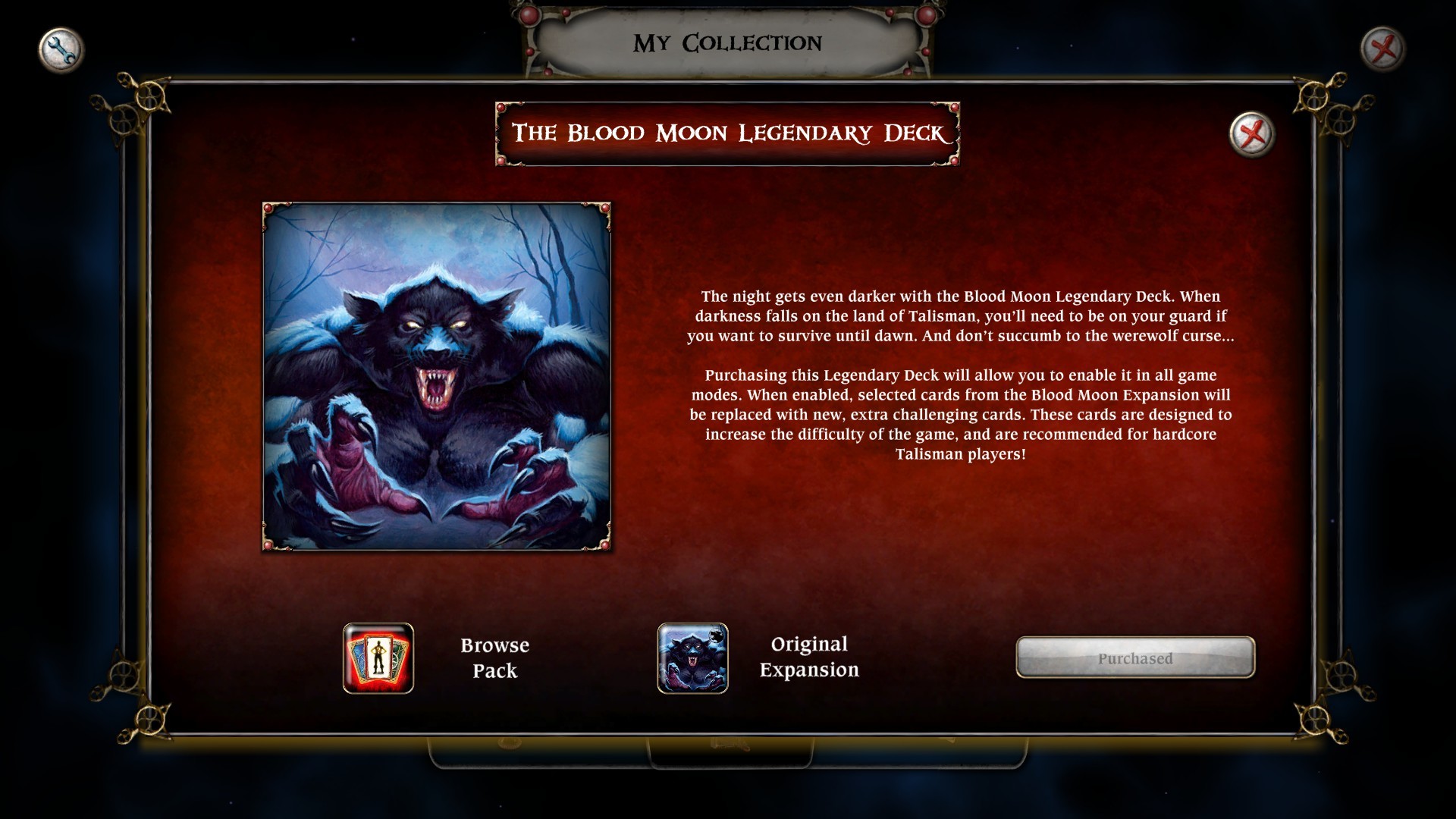 Talisman - Legendary Deck - The Blood Moon screenshot 1