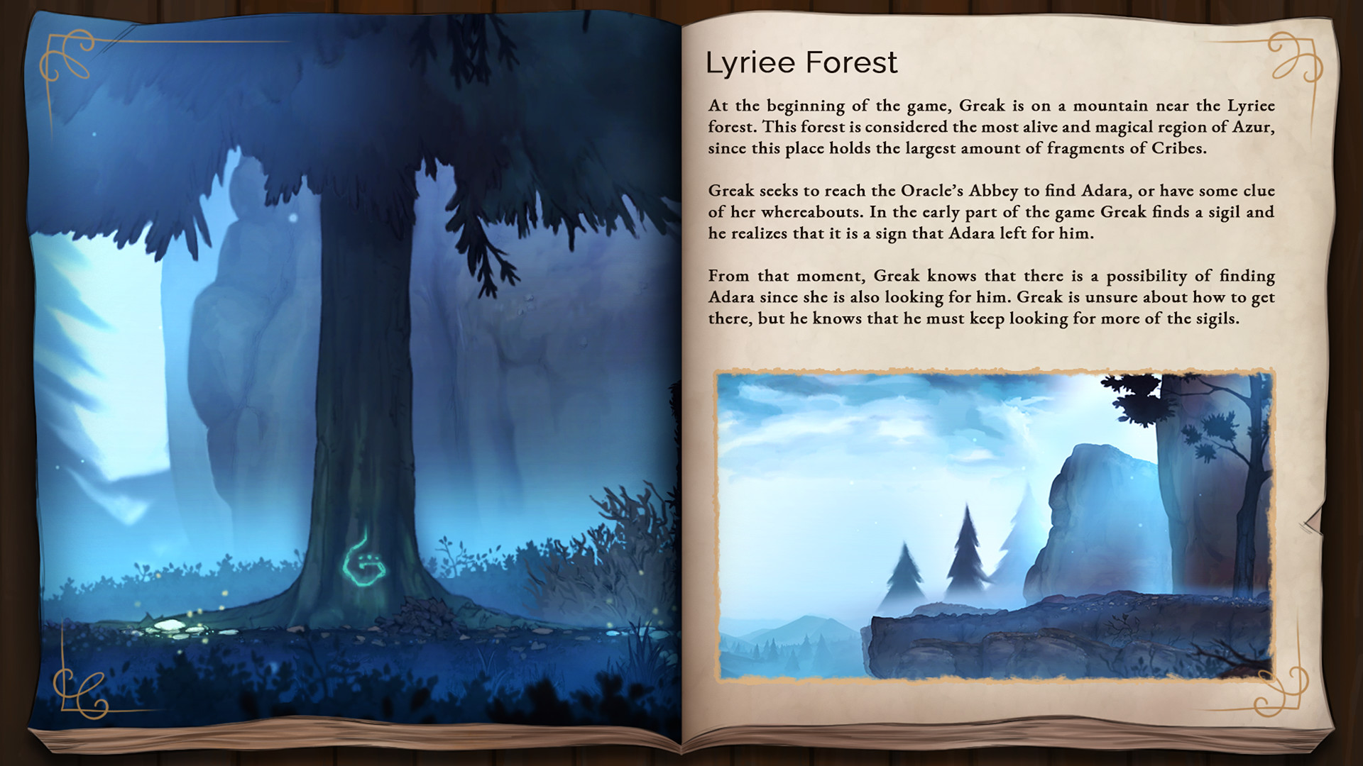 Greak: Memories of Azur - Digital Artbook screenshot 3