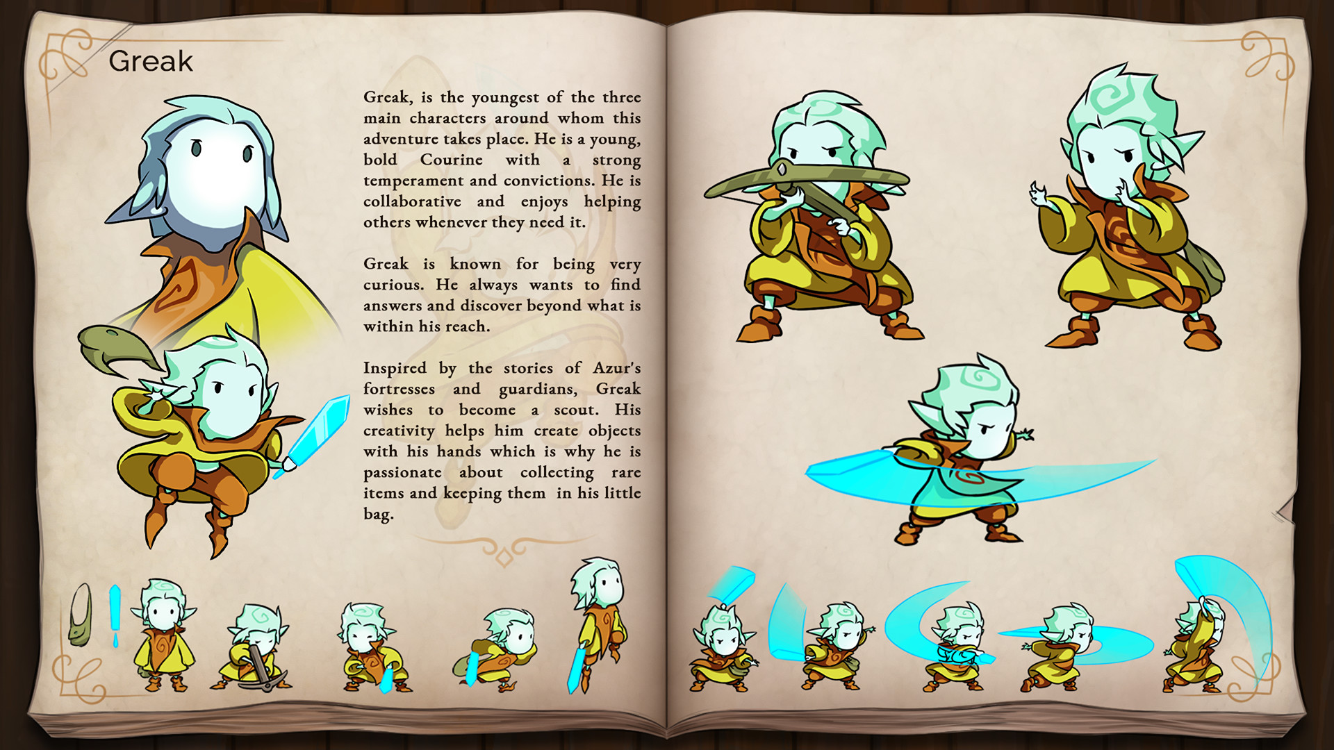 Greak: Memories of Azur - Digital Artbook screenshot 5