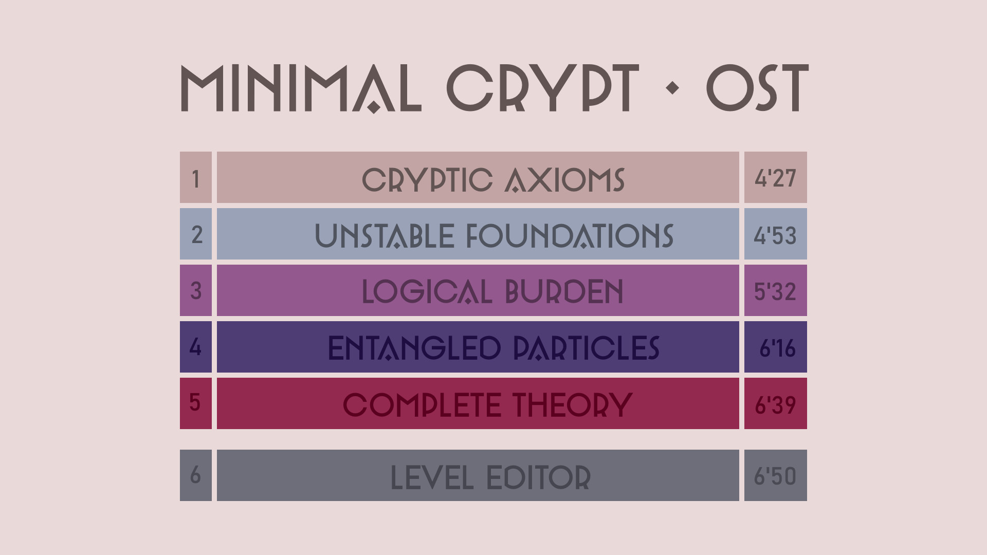 Minimal Crypt Soundtrack screenshot 1