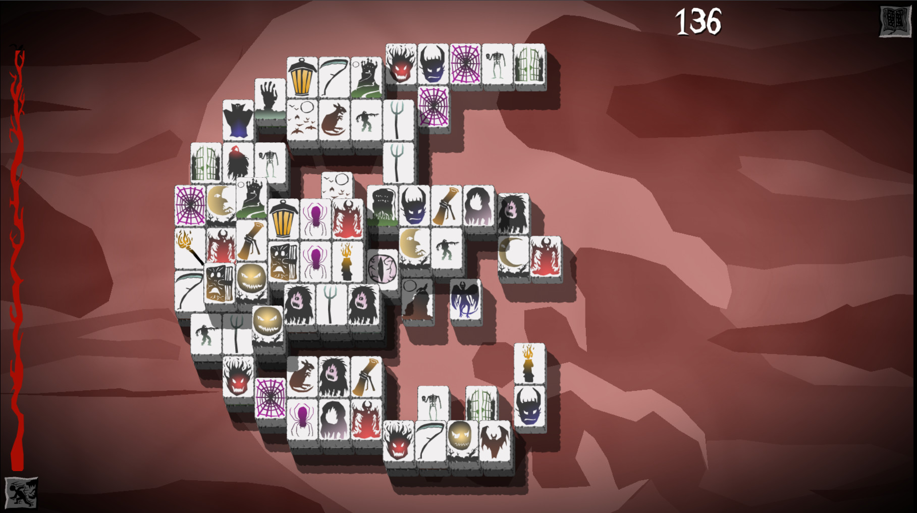Creepy Mahjong screenshot 2