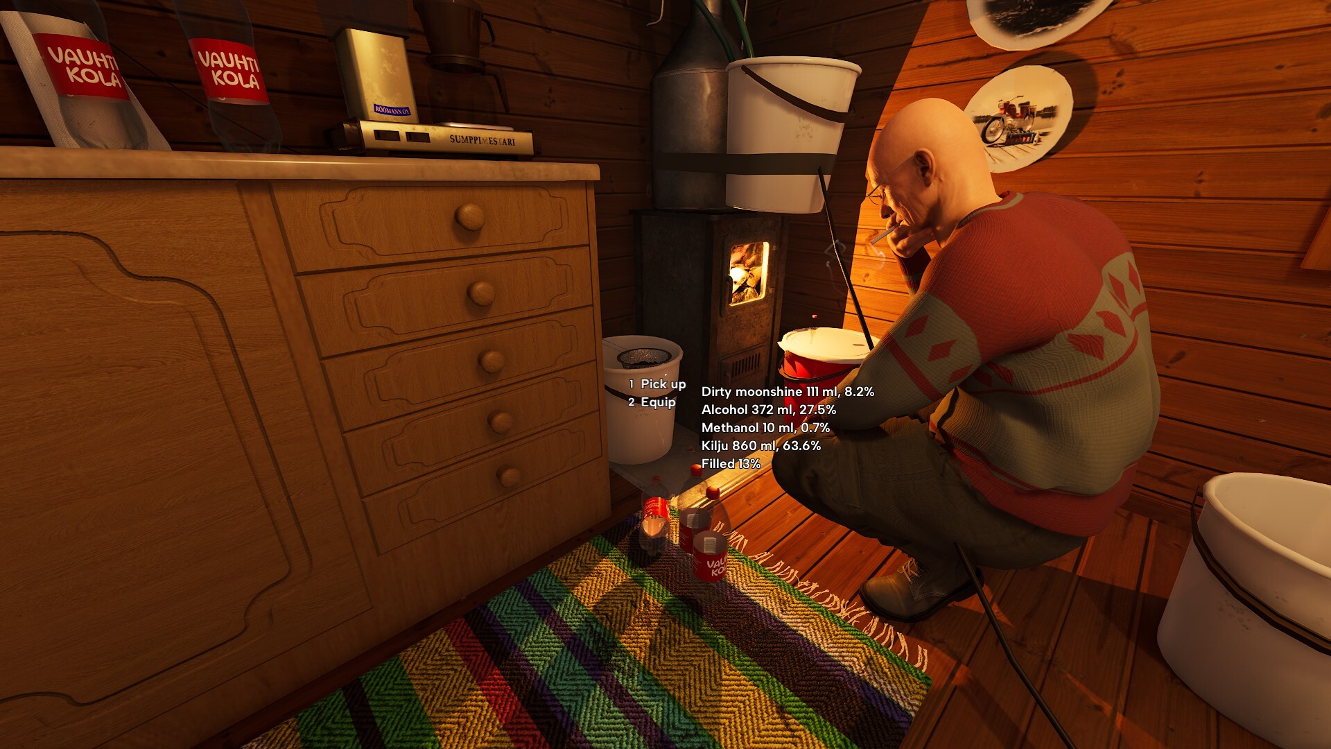 Finnish Cottage Simulator Screenshots - Mekanik Simulasi Kehidupan