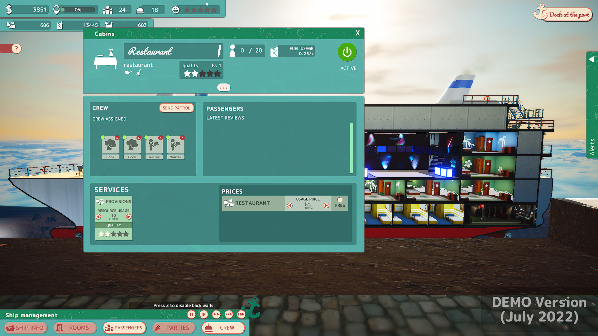 Cruise Ship Manager screenshot 5