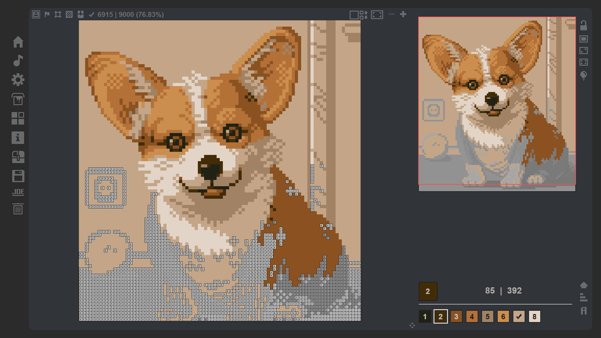 Coloring Game 4 – 3-Bit Palette screenshot 1