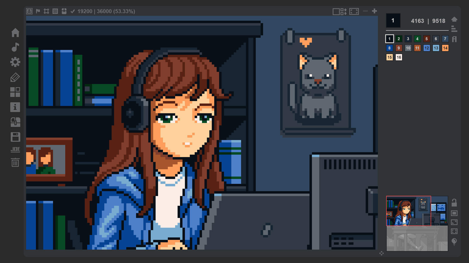 Coloring Game 4 – 4-Bit Palette screenshot 1
