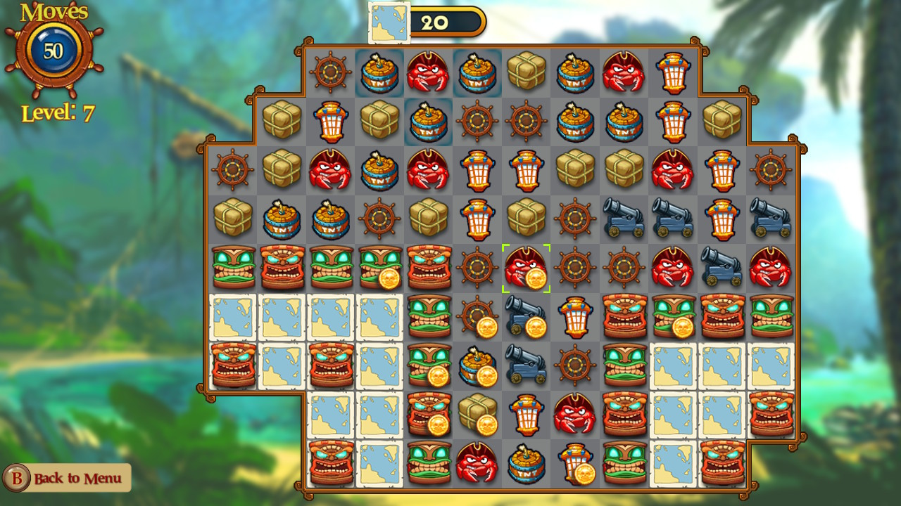 Match Three Pirates II screenshot 1