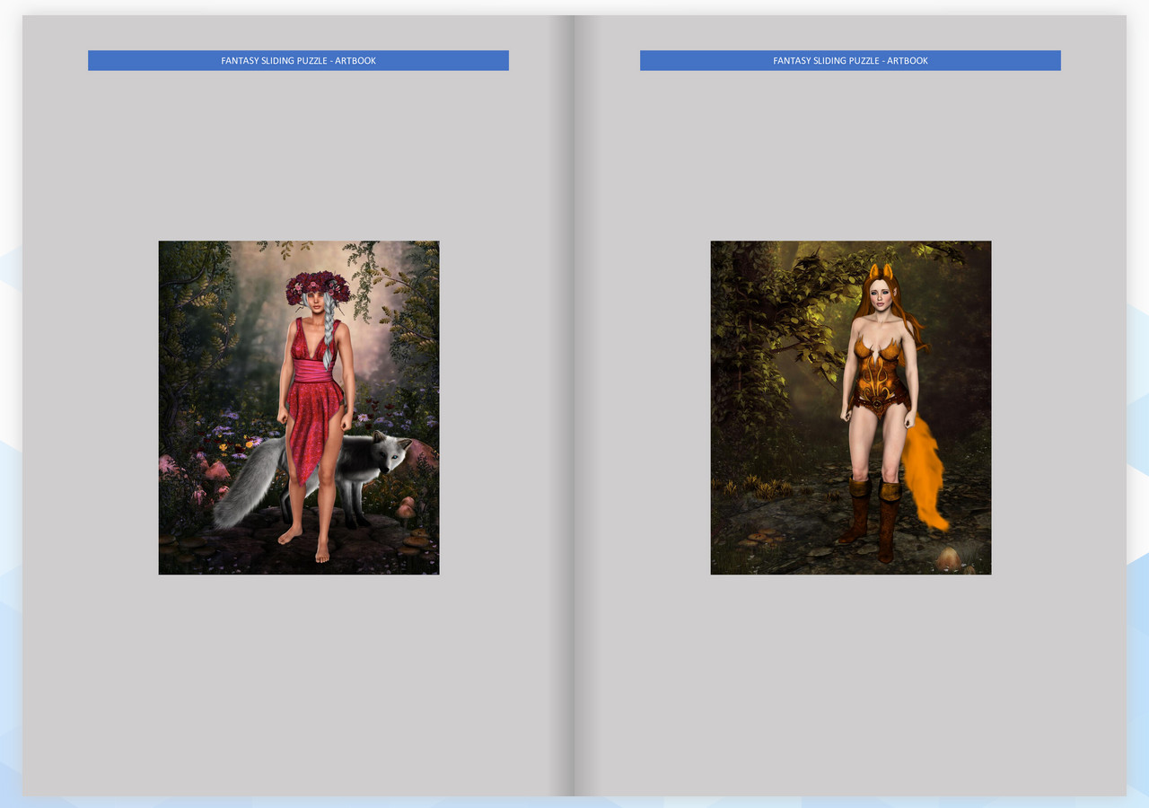 Fantasy Sliding Puzzle - ArtBook screenshot 1