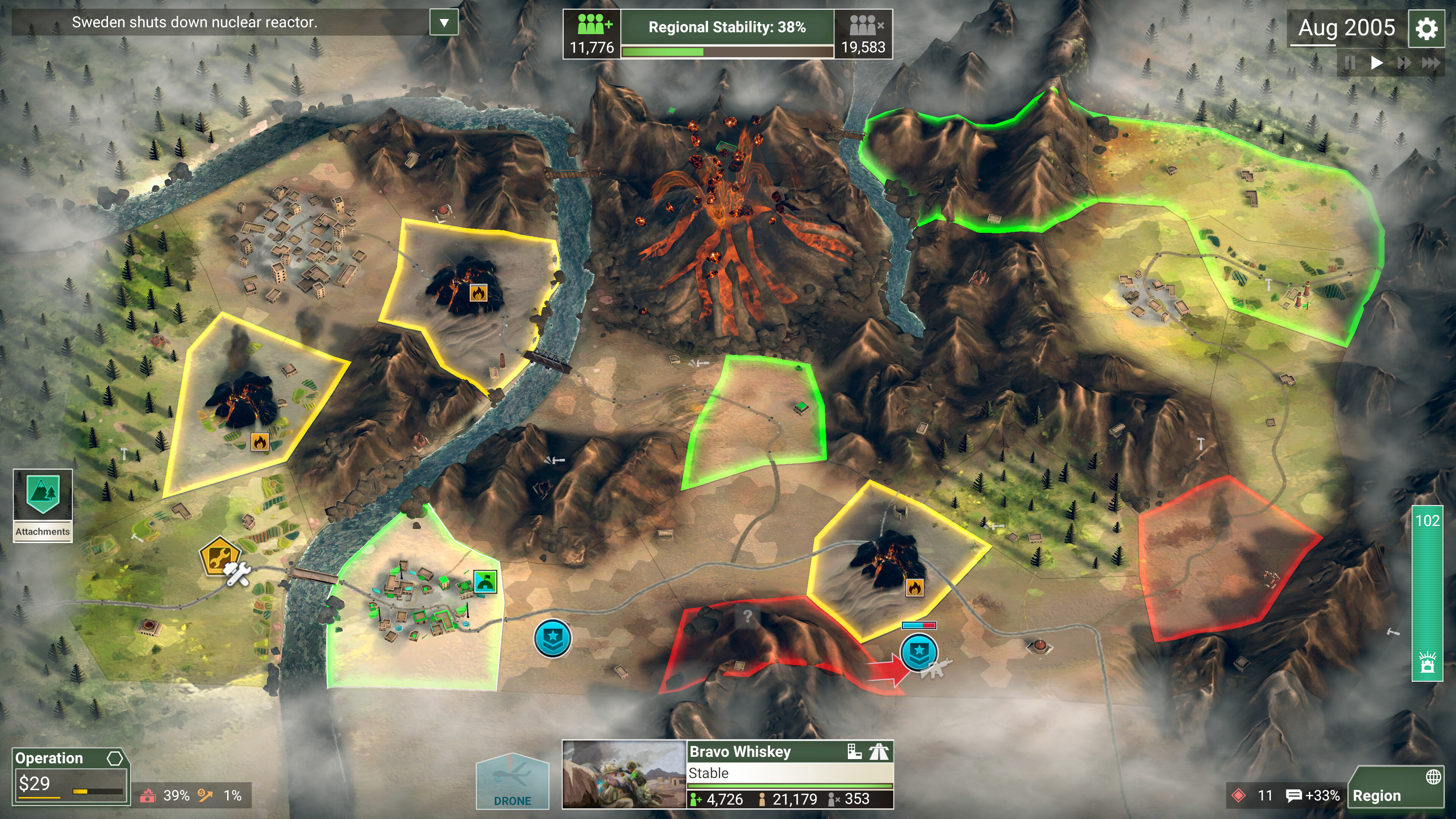 Rebel Inc: Escalation - Dollars & Disasters screenshot 1