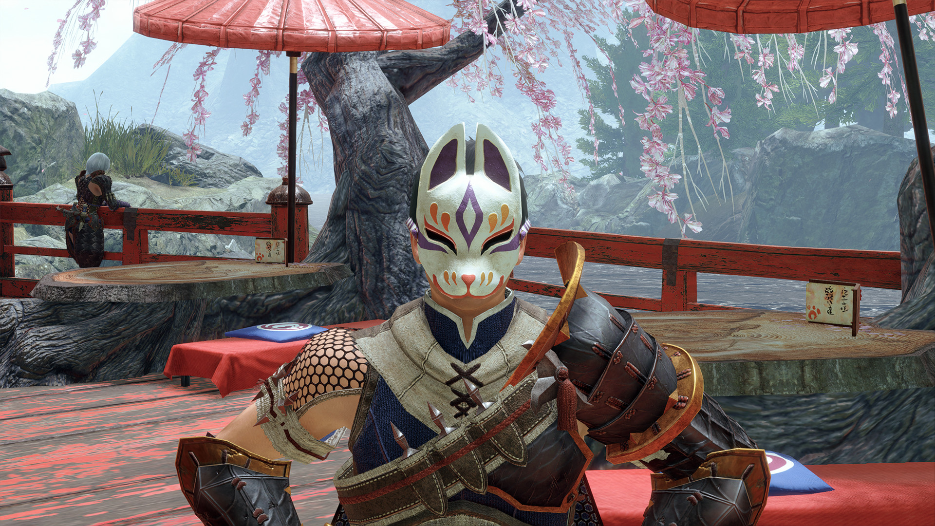 MONSTER HUNTER RISE - "Fox Mask" Hunter layered armor piece screenshot 2