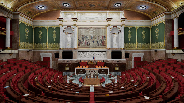 Visite virtuelle de l'Assemblée nationale screenshot