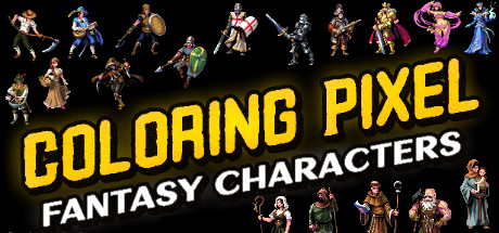 Coloring Pixel - Fantasy Characters — Steam header