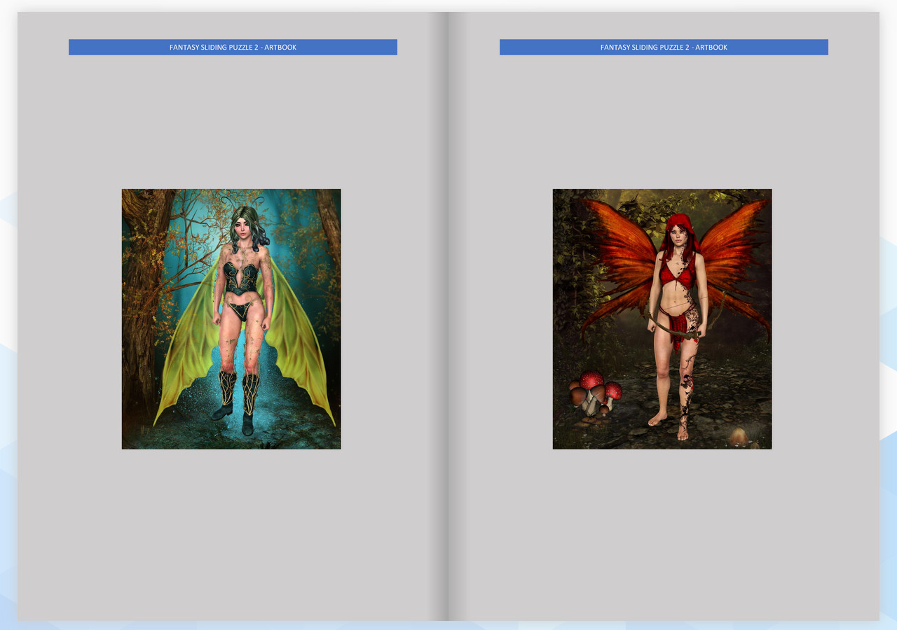 Fantasy Sliding Puzzle 2 - ArtBook screenshot 1