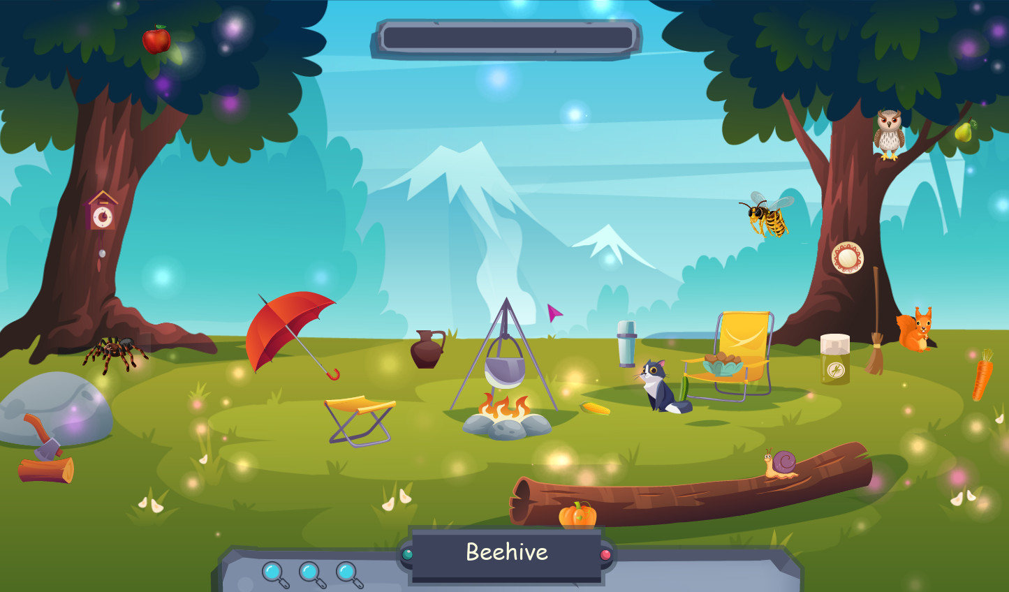 Searching for objects in the forest screenshot 1