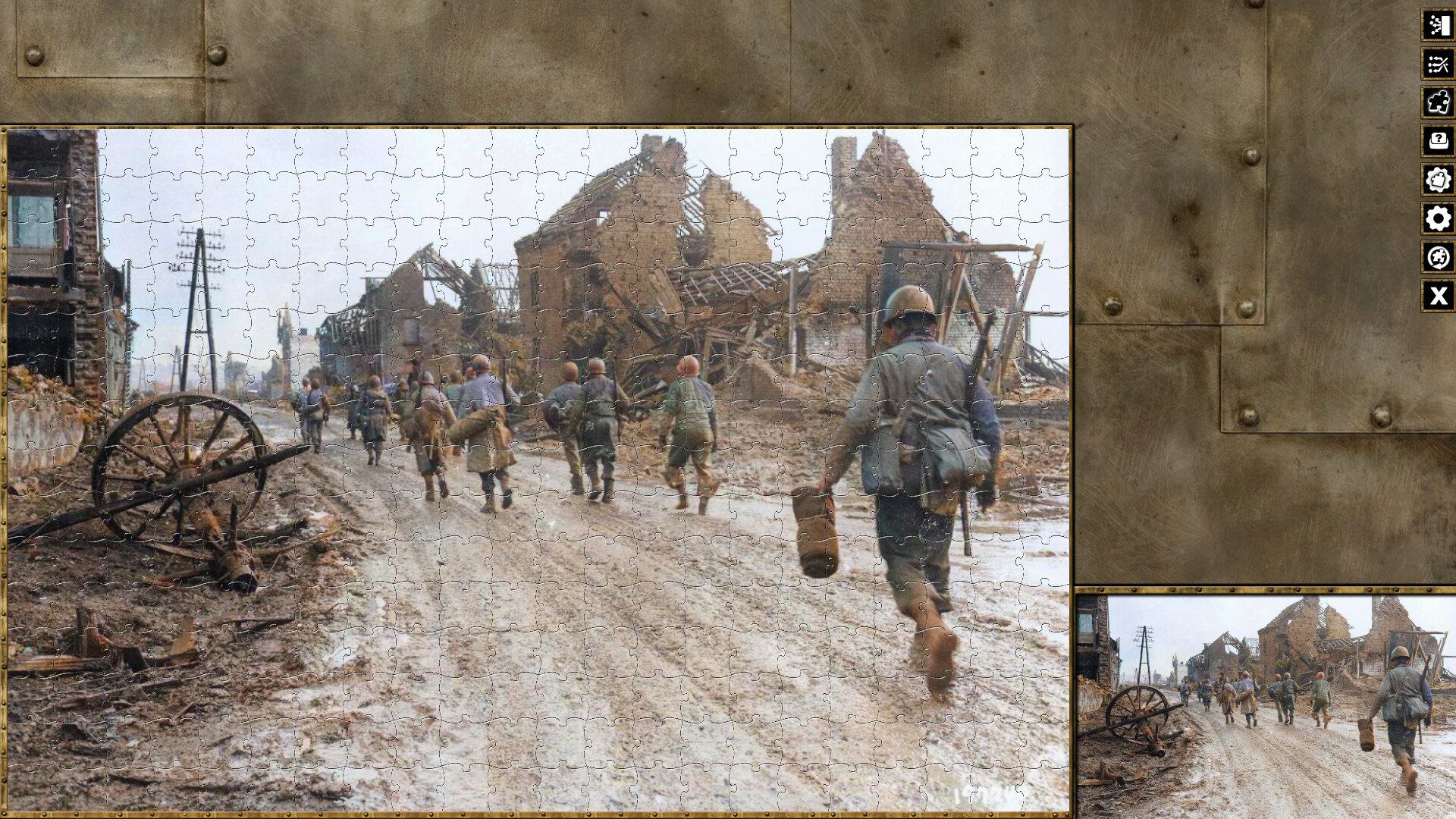 Pixel Puzzles WW2 Jigsaw - Pack: Battle of Hürtgen Forest screenshot 7