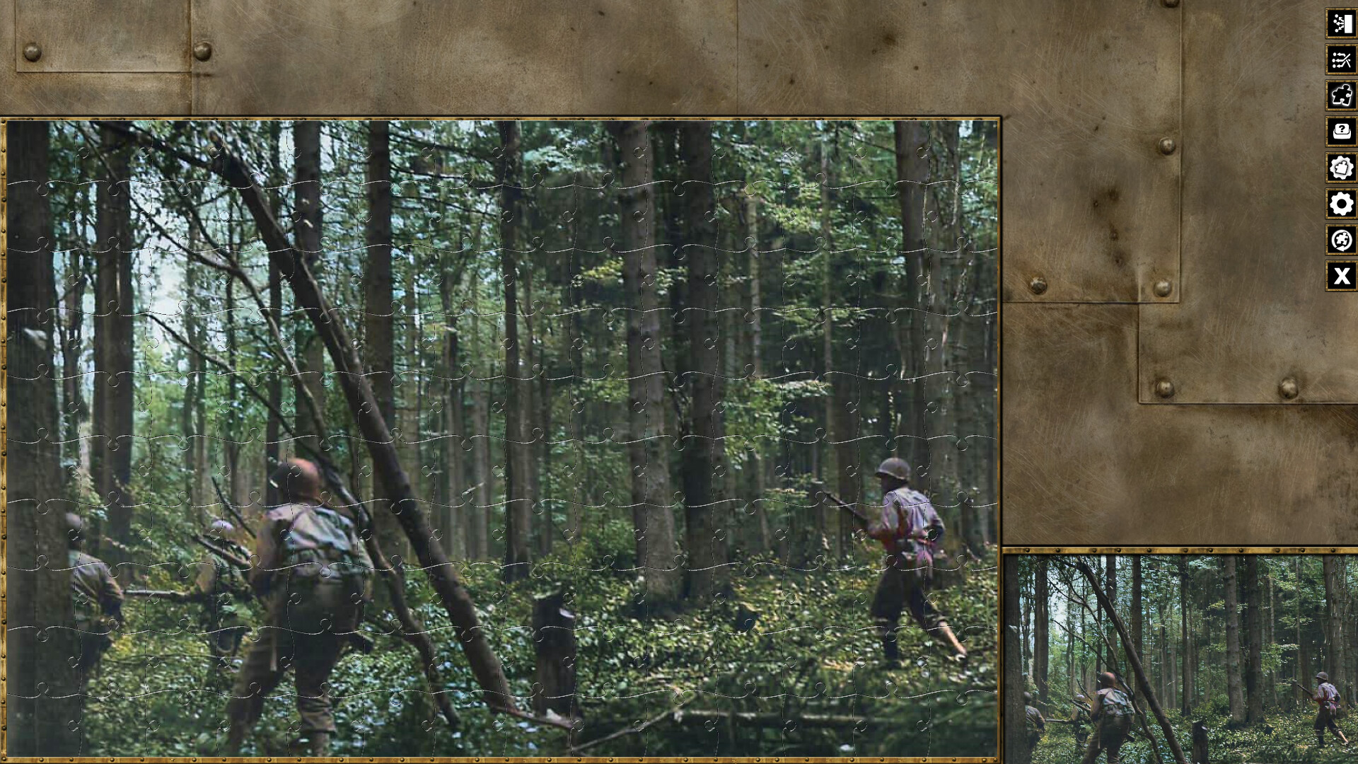 Pixel Puzzles WW2 Jigsaw - Pack: Battle of Hürtgen Forest screenshot 1