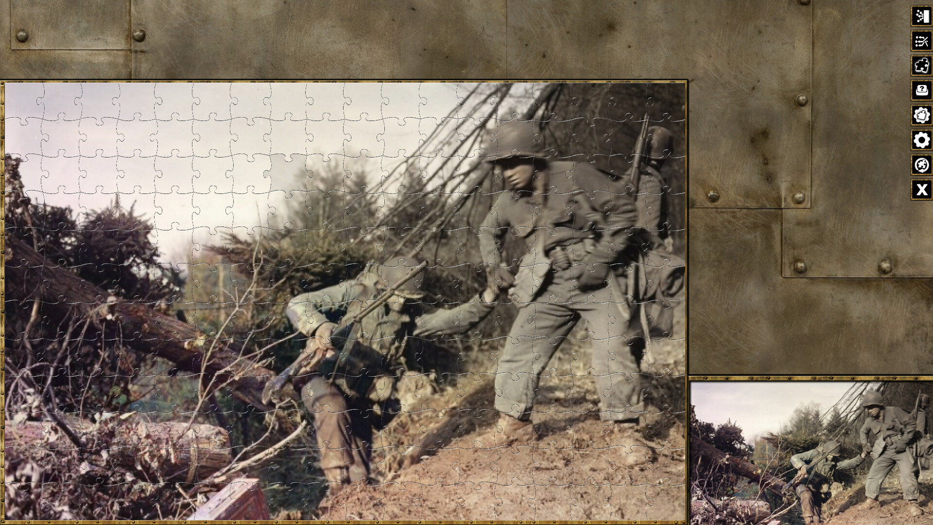 Pixel Puzzles WW2 Jigsaw - Pack: Battle of Hürtgen Forest screenshot 2