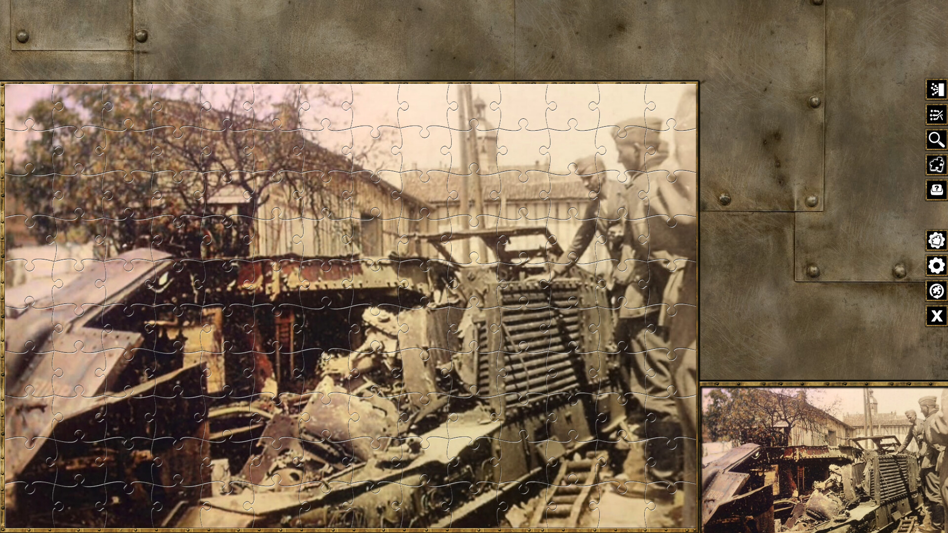Pixel Puzzles WW2 Jigsaw - Pack: French Tanks screenshot 1