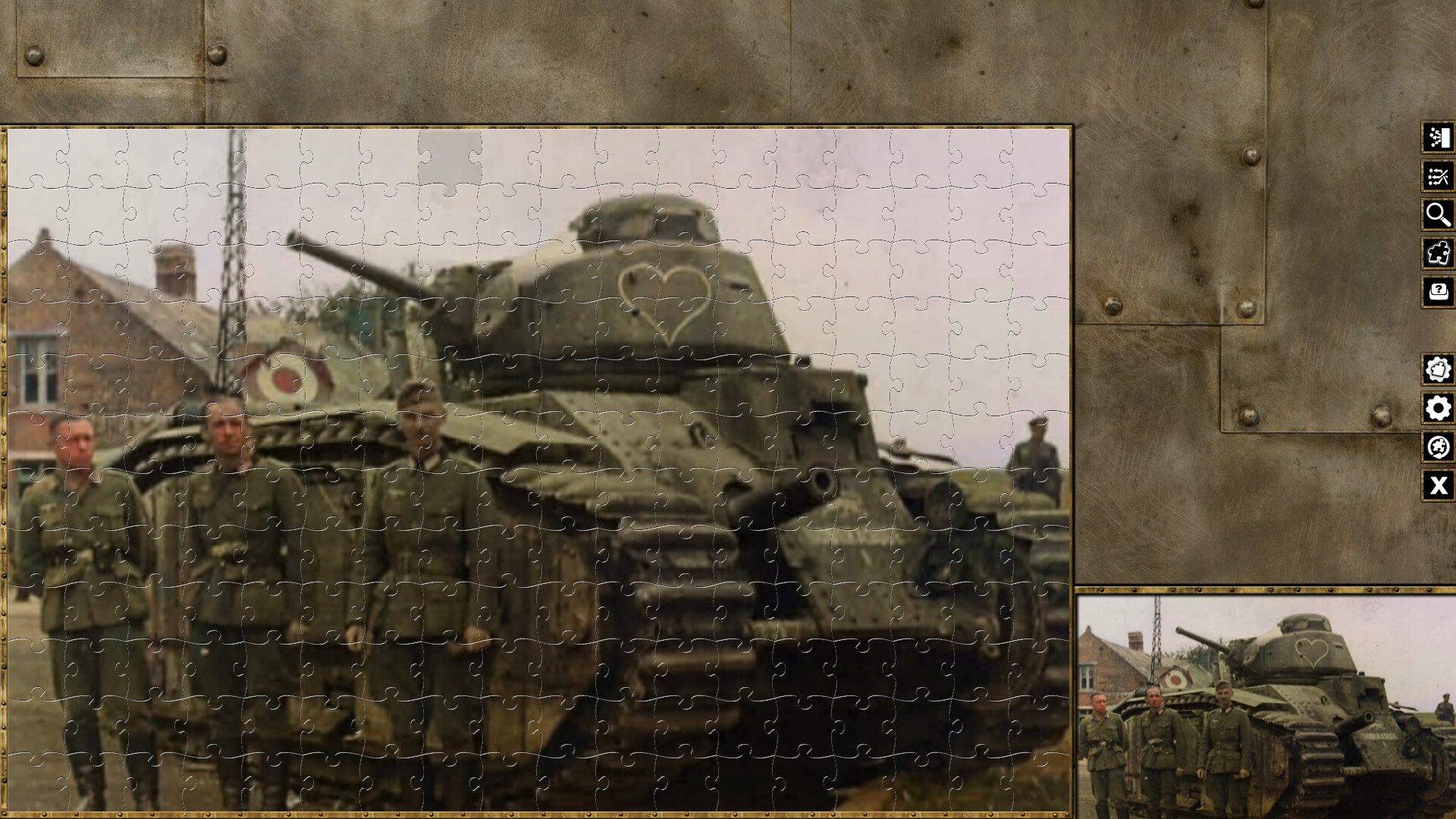 Pixel Puzzles WW2 Jigsaw - Pack: French Tanks screenshot 3