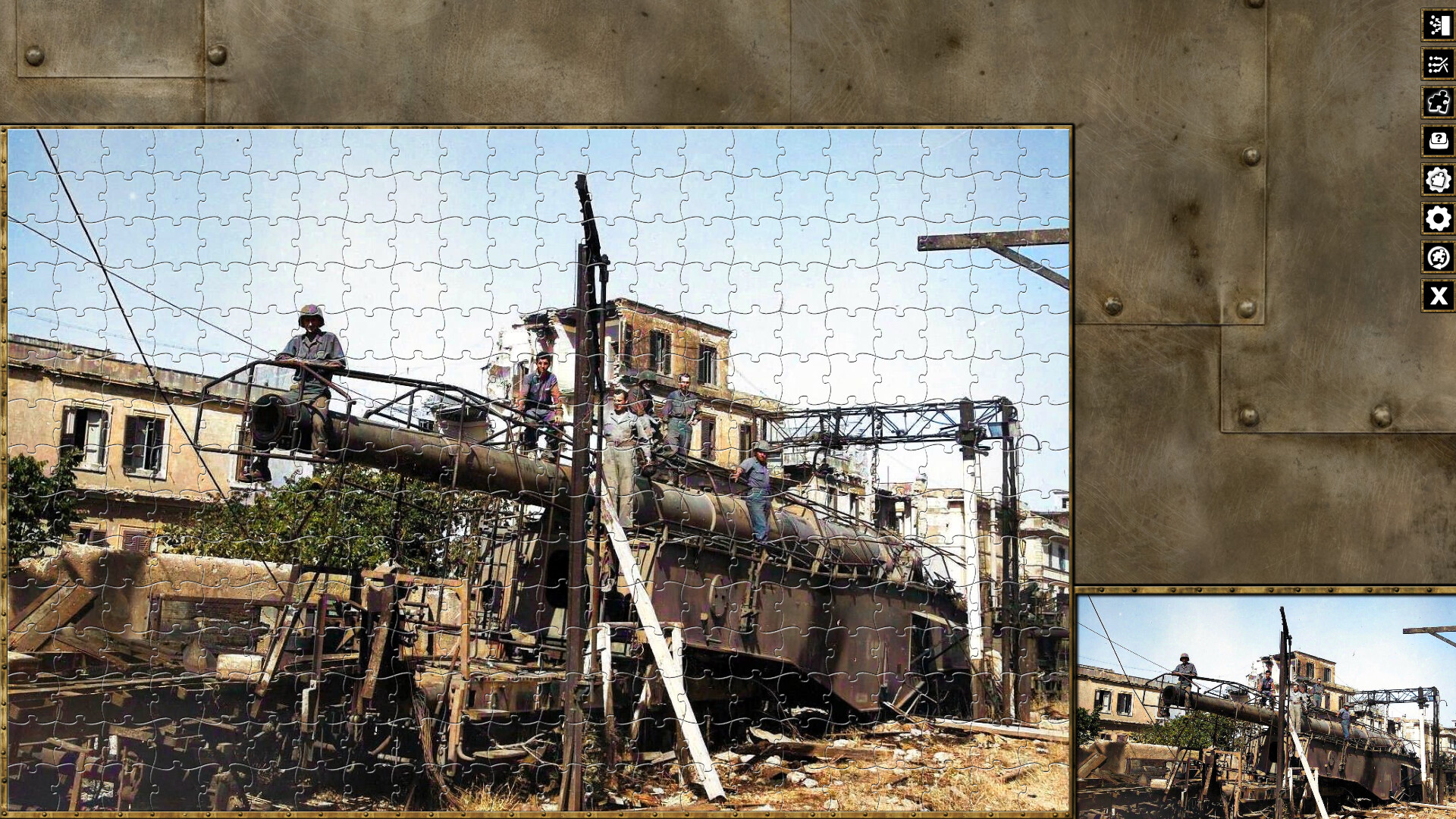 Pixel Puzzles WW2 Jigsaw - Pack: German Railway Guns screenshot 10