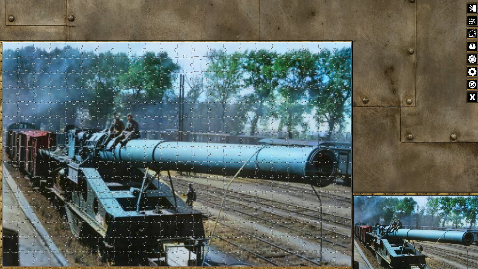 Pixel Puzzles WW2 Jigsaw - Pack: German Railway Guns screenshot 6