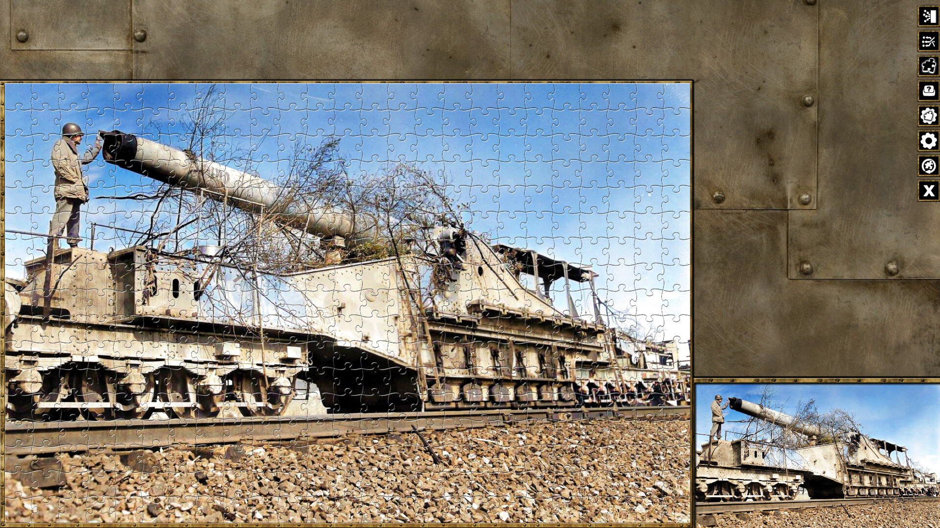 Pixel Puzzles WW2 Jigsaw - Pack: German Railway Guns screenshot 8