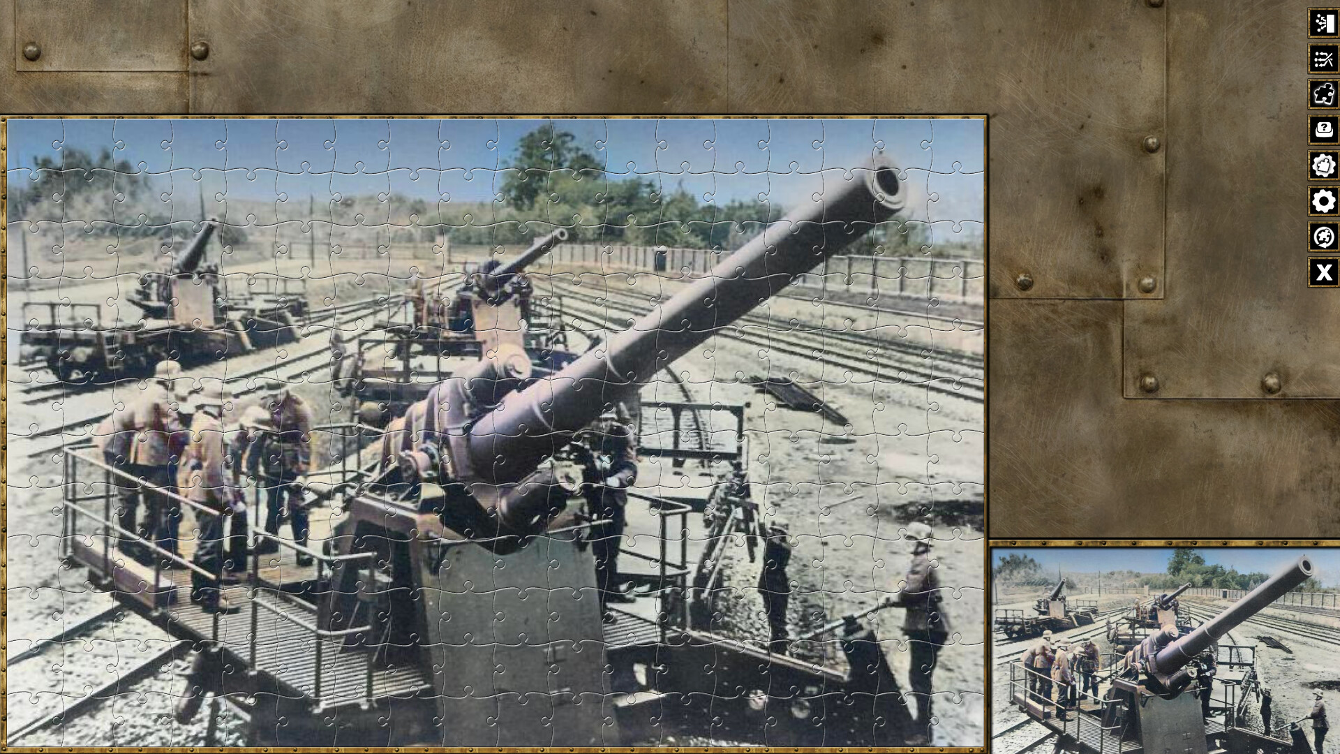 Pixel Puzzles WW2 Jigsaw - Pack: German Railway Guns screenshot 5