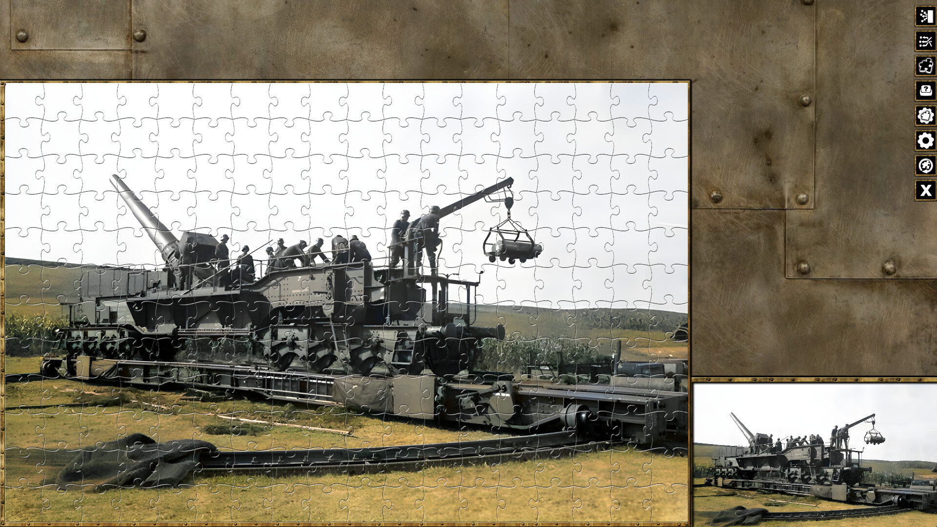 Pixel Puzzles WW2 Jigsaw - Pack: German Railway Guns screenshot 4