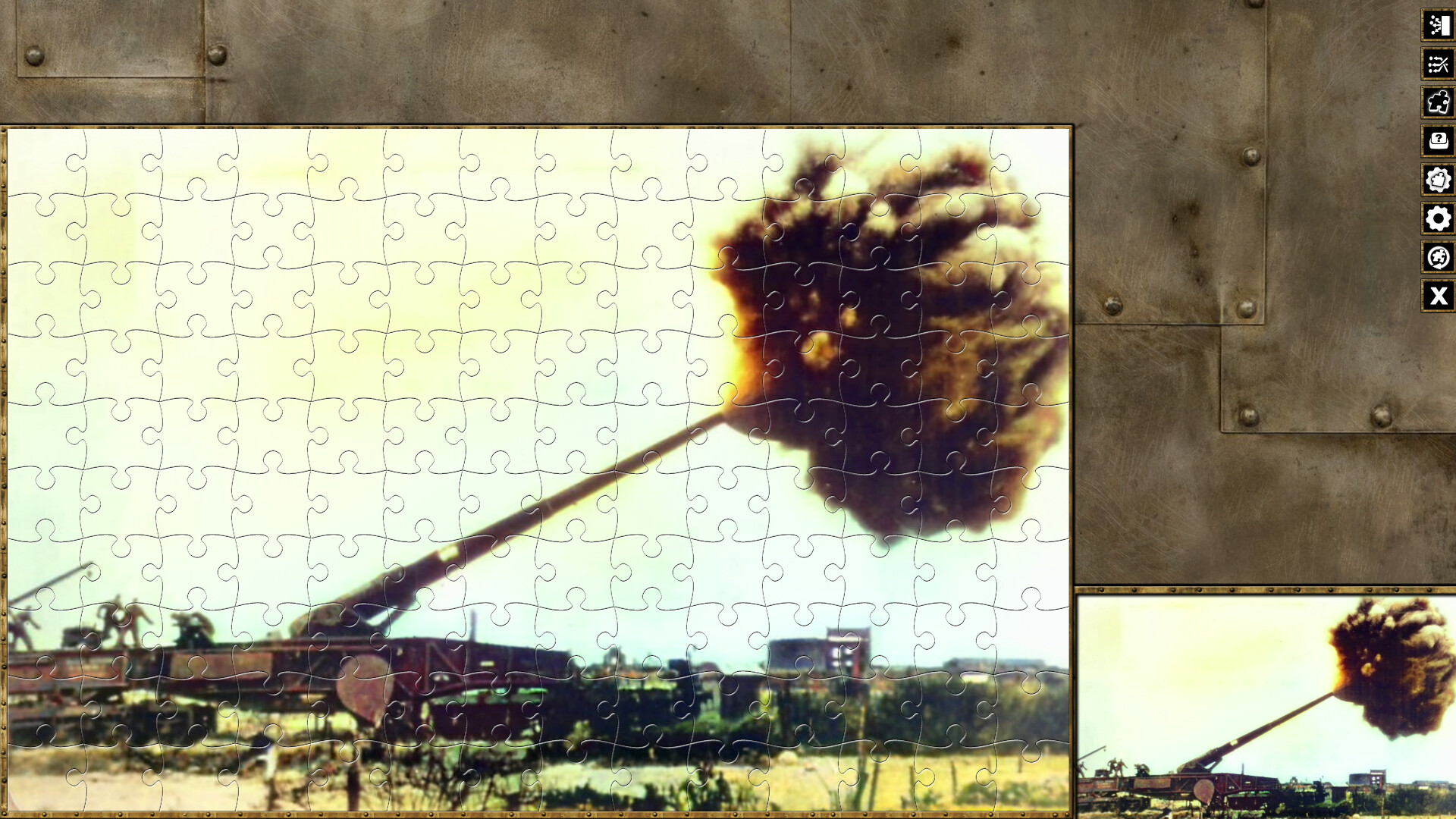 Pixel Puzzles WW2 Jigsaw - Pack: German Railway Guns screenshot 7