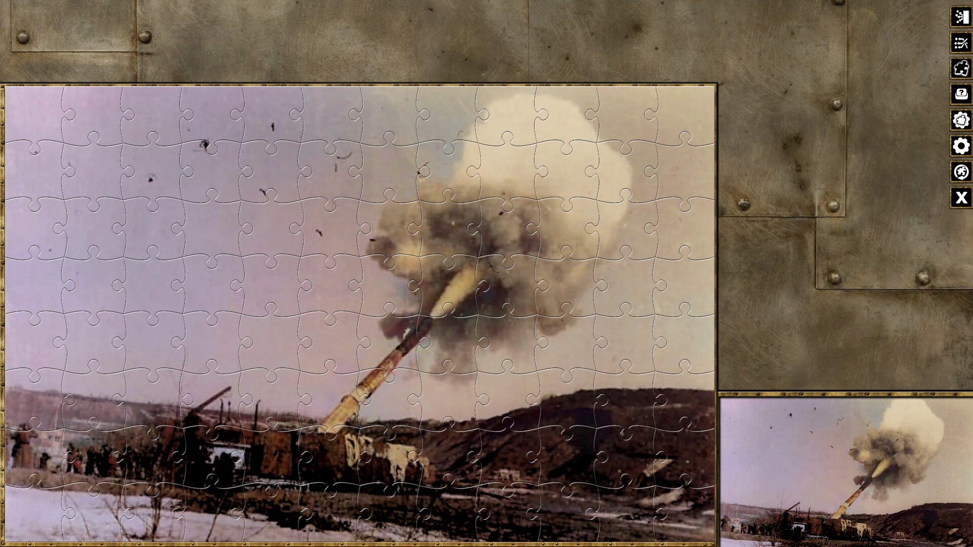 Pixel Puzzles WW2 Jigsaw - Pack: German Railway Guns screenshot 13